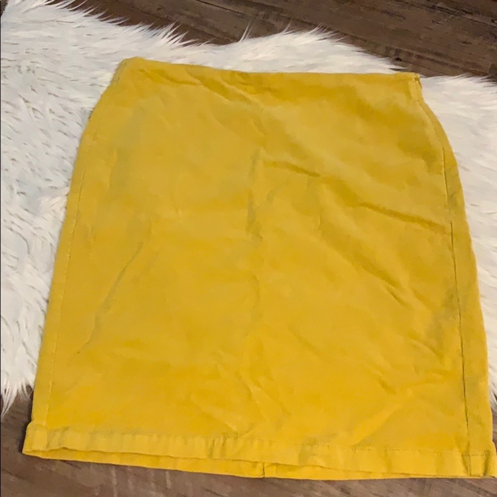 Corduroy Pencil Skirt